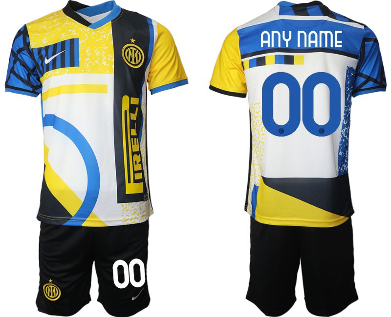 Men 2020-2021 Club Inter Milan Third away black customized Nike Soccer Jersey->->Custom Jersey